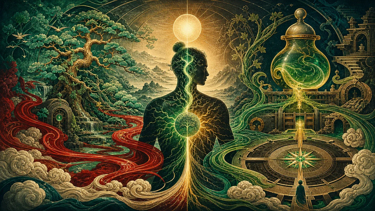 Surreal representation of the functions of the Liver and Gallbladder in Chinese Medicine