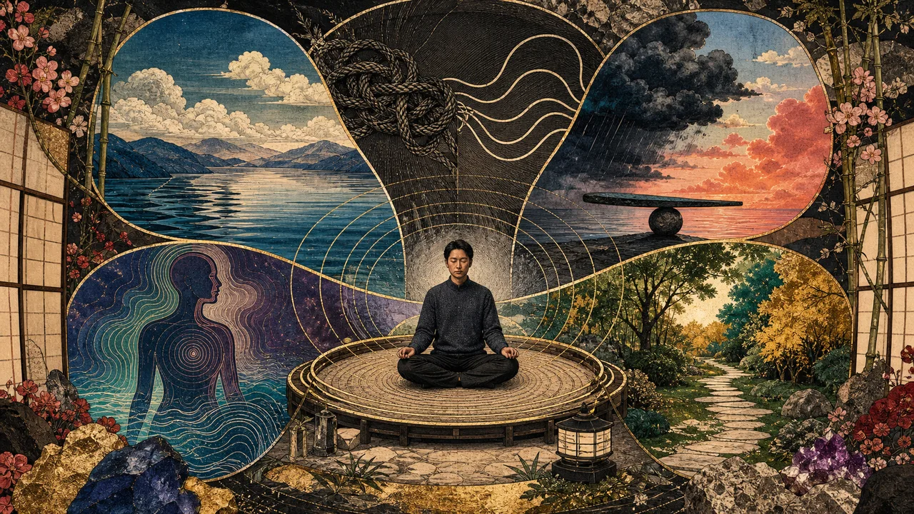 Person receiving Reiki in a peaceful setting with soft light on the energy centers representing relaxation and balance